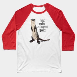 Huillin river otter 1 Baseball T-Shirt